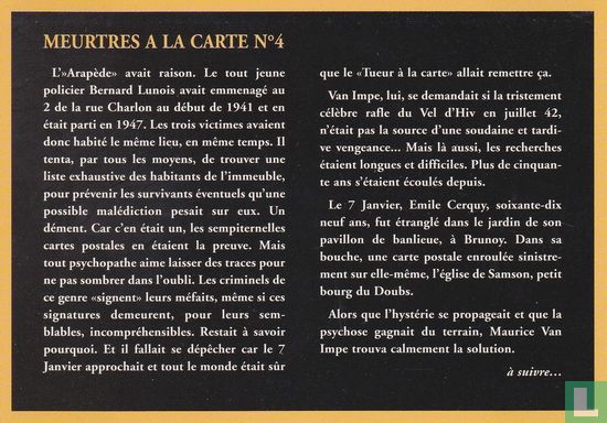 Jean-Bernard Pouy "Meurtres A La Carte No. 4" - Bild 1