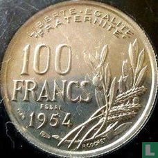Frankrijk 100 francs 1954 (proefslag) - Afbeelding 1