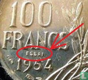 Frankrijk 100 francs 1954 (proefslag) - Afbeelding 3