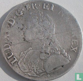 France ½ ecu 1726 (L) - Image 2