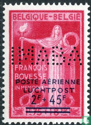 Centenary of the first Swiss post stamp, with overprint