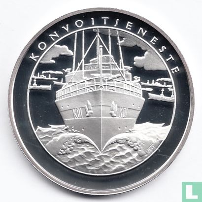 Norway Medallic Issue ND (Silver - PROOF) "Norway through the Second World War - Konvoitjeneste" - Afbeelding 1