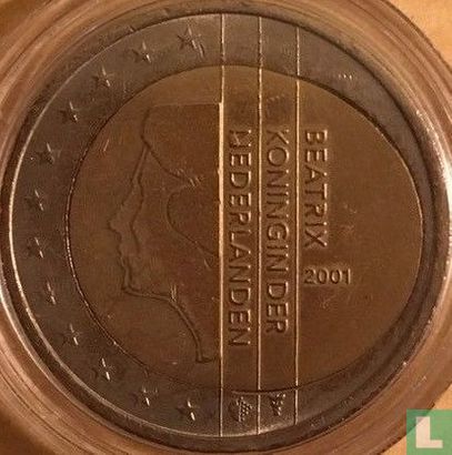 Netherlands 2 euro 2001 (misstrike) - Image 1