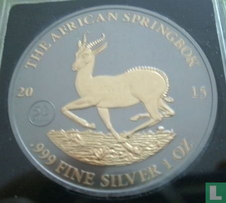 Gabun 1000 Franc 2015 (gefärbt) "Springbok" - Bild 1