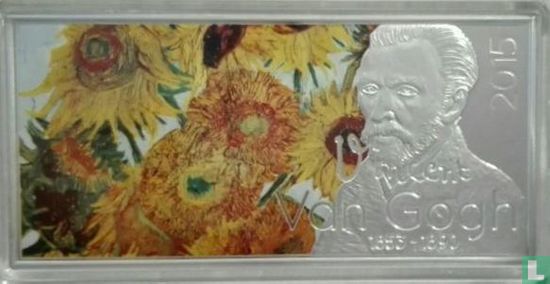 Gabun 1000 Franc 2015 (PP) "Vase with 12 sunflowers" - Bild 1