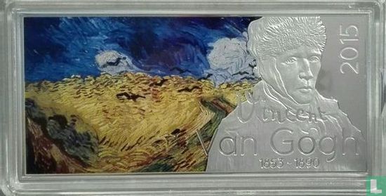 Gabon 1000 francs 2015 (PROOF) "Wheatfield with crows" - Afbeelding 1