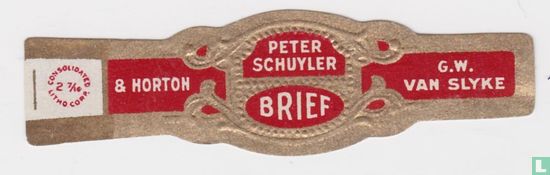 Peter Schuyler Brief - & Horton - G.W. van Slyke  - Afbeelding 1