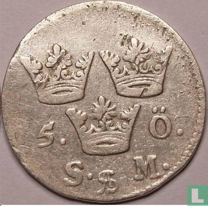 Suède 5 öre S.M. 1694 - Image 2