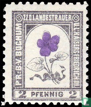 Mourning stamps Emperor Friedrich III  