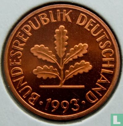 Duitsland 2 pfennig 1993 (A) - Afbeelding 1