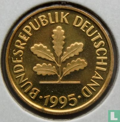 Duitsland 5 pfennig 1995 (F) - Afbeelding 1