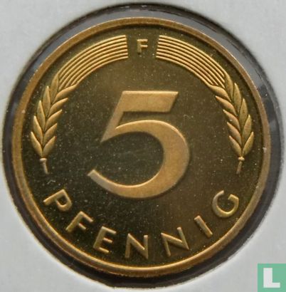 Duitsland 5 pfennig 1995 (F) - Afbeelding 2
