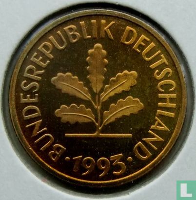 Germany 5 pfennig 1993 (J) - Image 1