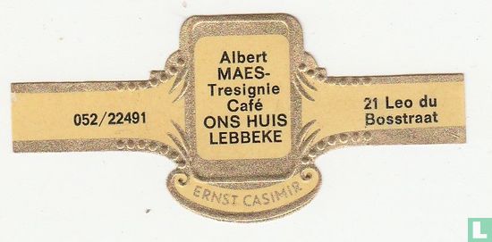 Albert Maes-Tresignie Café Ons Huis Lebbeke - 052/22491 - 21 Leo du Bosstraat - Image 1
