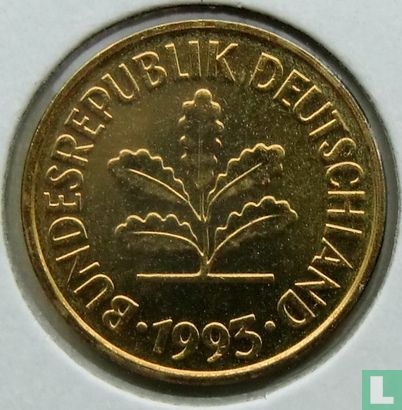 Germany 5 pfennig 1993 (D) - Image 1