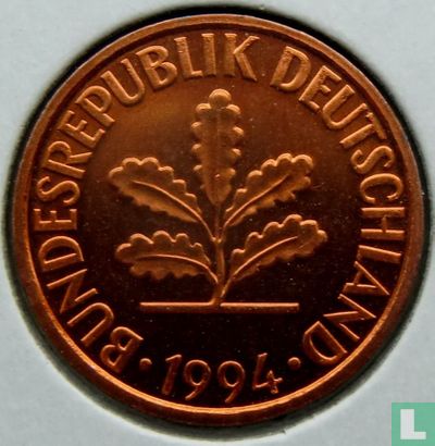 Duitsland 2 pfennig 1994 (D) - Afbeelding 1