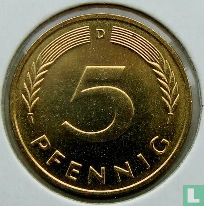 Germany 5 pfennig 1993 (D) - Image 2