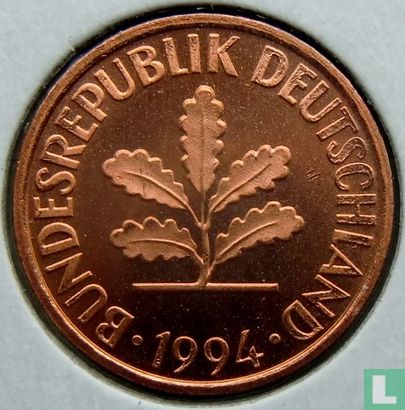 Duitsland 2 pfennig 1994 (F) - Afbeelding 1