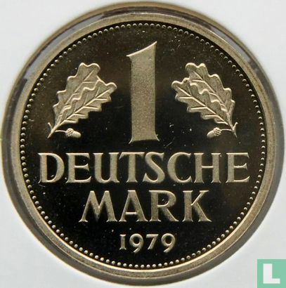 Allemagne 1 mark 1979 (BE - G) - Image 1