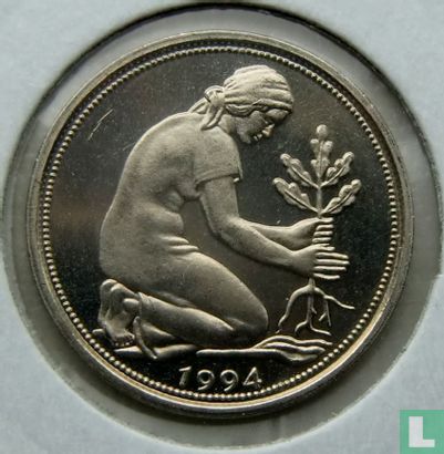 Duitsland 50 pfennig 1994 (D) - Afbeelding 1