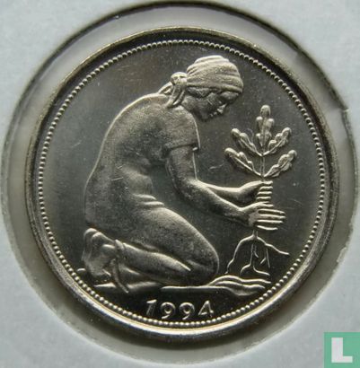 Deutschland 50 Pfennig 1994 (J) - Bild 1