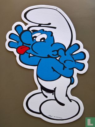 Hangdisplay Smurf steekt tong uit