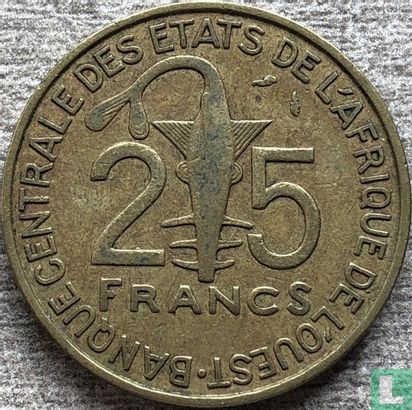 États d'Afrique de l'Ouest 25 francs 1975 - Image 2