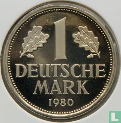 Deutschland 1 Mark 1980 (PP.- G) - Bild 1