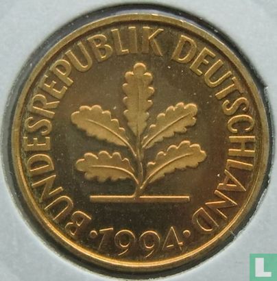 Allemagne 10 pfennig 1994 (A) - Image 1