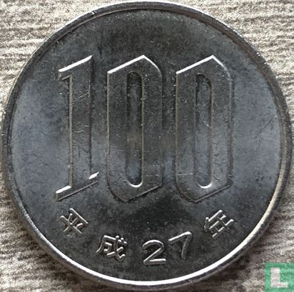 Japan 100 yen 2015 (jaar 27) - Afbeelding 1