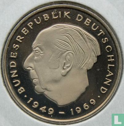 Germany 2 mark 1979 (PROOF - D - Theodor Heuss) - Image 2