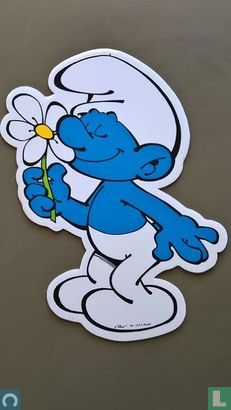Hangdisplay Smurf met bloem