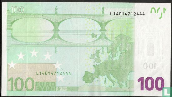 Zone Euro 100 Euro L-D-Du - Image 2
