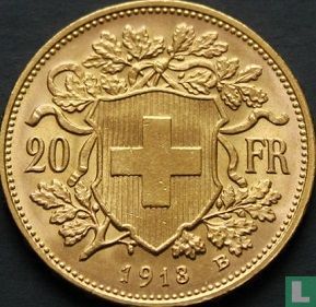 Zwitserland 20 francs 1913 - Afbeelding 1