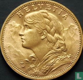 Zwitserland 20 francs 1913 - Afbeelding 2
