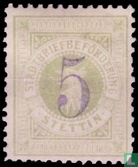 Lion with overprint 