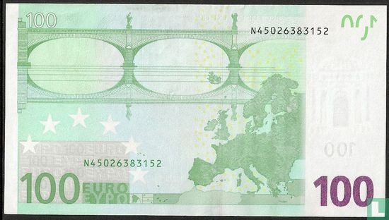 Eurozone 100 euro N-F-Du - Afbeelding 2
