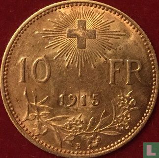 Zwitserland 10 francs 1915 - Afbeelding 1