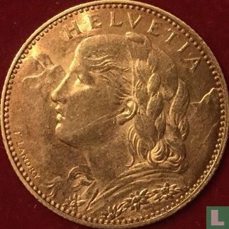 Zwitserland 10 francs 1915 - Afbeelding 2