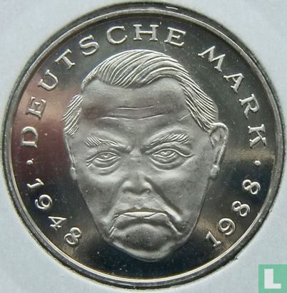 Germany 2 mark 1993 (D - Ludwig Erhard) - Image 2