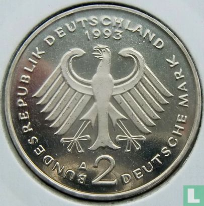 Germany 2 mark 1993 (A - Franz Joseph Strauss) - Image 1