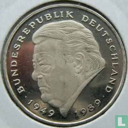 Deutschland 2 Mark 1993 (A - Franz Joseph Strauss) - Bild 2
