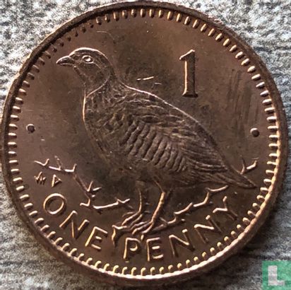 Gibraltar 1 Penny 1988 (AD) - Bild 2