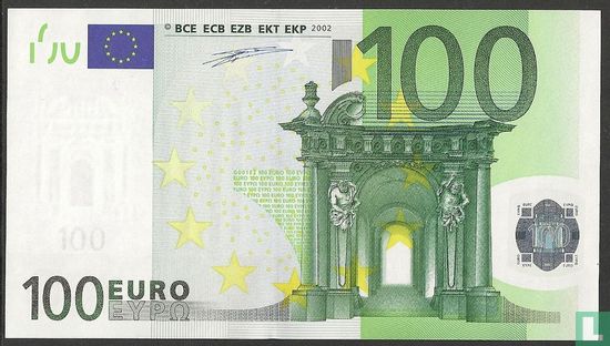 Eurozone 100 euro P-G-Du - Afbeelding 1