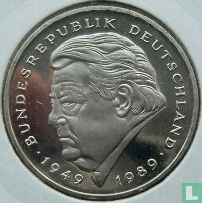 Deutschland 2 Mark 1993 (D - Franz Joseph Strauss) - Bild 2