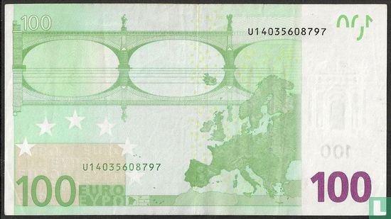 Euro zone euro 100 U-E-Du - Image 2