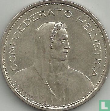 Switzerland 5 francs 1953 - Image 2