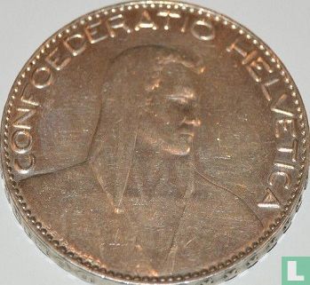 Zwitserland 5 francs 1922 - Afbeelding 2