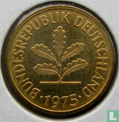 Duitsland 5 pfennig 1975 (J) - Afbeelding 1