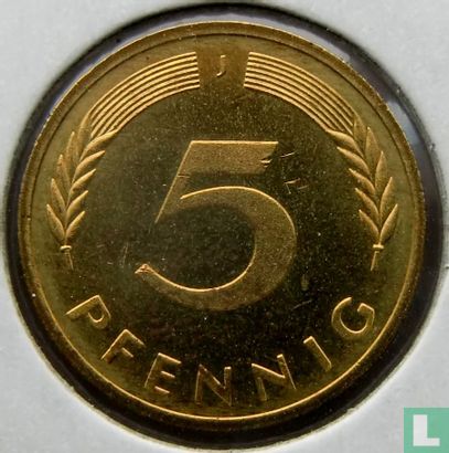 Allemagne 5 pfennig 1975 (J) - Image 2